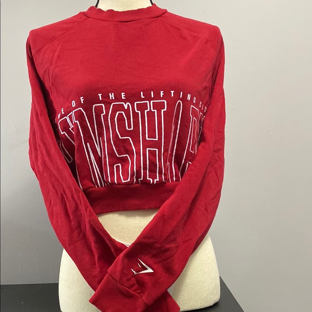 Red Gymshark Women's Crop Top